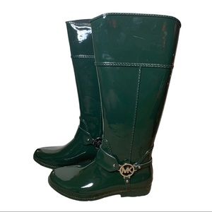 MICHAEL KORS Fulton Harness Rain Boots 8
